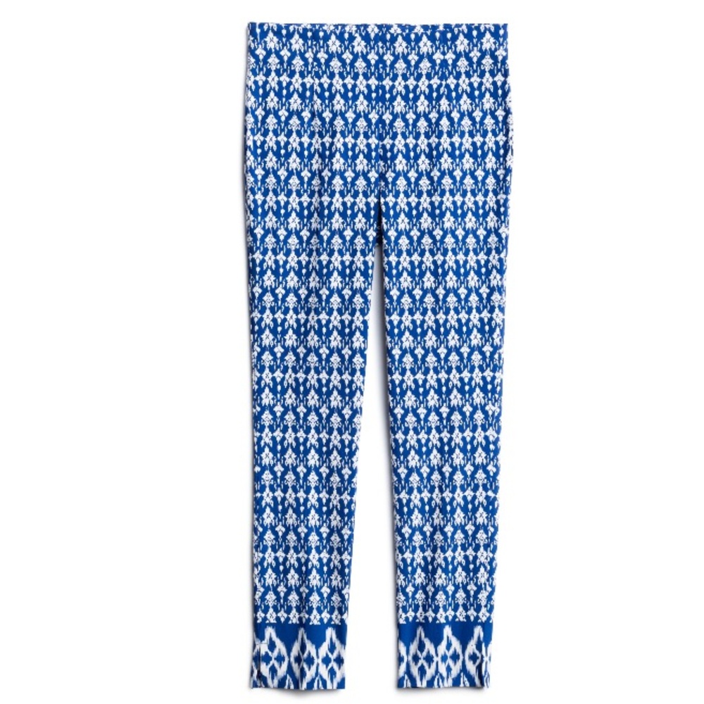 TRIBAL BLUE PATTERNED FIA TROUSERS STITCH FIX size 6